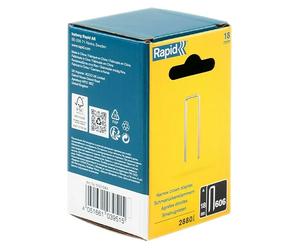 Grapa estrecha Tipo 606 (Profundidad de grapado: 18 mm, Anchura parte trasera: 6 mm, 2.880 ud.)