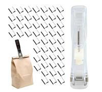 Grapadora Compacta,dispensador de clips a presión de oficina para carpeta | Dispensador de Pinzas para Papel - Para Negocios Aula Documentos Biblioteca Dormitorio Universidad Oficina Escuela Viajes