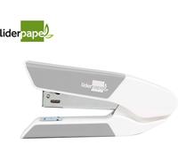 Grapadora con Bolsa de Grapas y Caja de 1000 Grapas 22/6 24/6 Capacidad 20F Color Gris