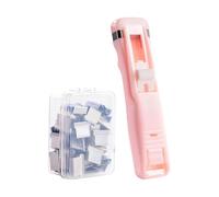 Grapadora con Clip para Carpetas de Oficina - Dispensador compacto de pinzas - Dispensador manual de pinzas para papel | para Organización de Documentos en Colegio, Hogar y Dormitorio