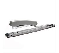 Grapadora de brazo largo, con brazo largo, tira completa con capacidad de 300 mm, 20 hojas, resistente, para el hogar, oficina, escritorio, papelería, manualidades, escuela, color blanco