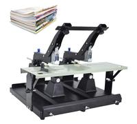 Grapadora de doble cabeza, máquina de encuadernación manual de puntada de sillín resistente, modo plano y sillín conmutable, une hasta 60 hojas, ideal para oficina, banco, escuela