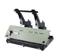 Grapadora de doble cabeza, máquina manual de folletos de costura plana para sillín, une hasta 40 hojas, máquina engrapadora de doble propósito