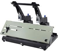 Grapadora de doble cabeza para hacer folletos/grapadora con abrazadera, grosor de encuadernación, 40 hojas, costura plana manual, máquina grapadora de doble propósito