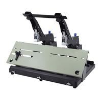 Grapadora de doble cabeza resistente, encuadernación manual plana para folletos, periódicos y folletos, máquina de folletos de doble propósito