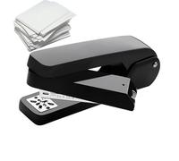 Grapadora de folletos - Cierre de papel, grapadora giratoria de escritorio | Grapadora de escritorio giratoria de 360 grados, sillín ligero, grapa manual para folletos, encuadernación compacta para