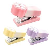 Grapadora De Garra De Gato: Grapadora Portátil Con Capacidad Para 15 Hojas, Mini Herramienta De Sujeción De Papel Para Estudiantes, Grapadoraa De Encuadernación Manual Compacta Para Aula De Niños | Gr