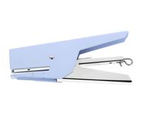 Grapadora de Mano Azul de Metal para Estudiantes y Profesores | Compatible Grapas Estándar, Retorno Automático, Estabilidad sobre Mesa, para Apuntes y Documentos