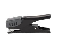 Grapadora de oficina Diseño ergonómico Grapadora de metal Grapadora de escritorio sin esfuerzo con almohadilla antideslizante Gran capacidad Encuadernación de 20 hojas para (Negra)