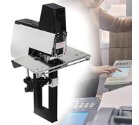 Grapadora eléctrica automática plana y grapadora de sillín resistente con pedal de pie para encuadernación y plegado profesional de papel