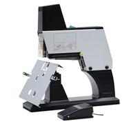 Grapadora eléctrica de escritorio, máquina automática de encuadernación plana y de sillín con pedal de pie para oficina, escuela y publicación, dispositivo de encuadernación rápida de libros