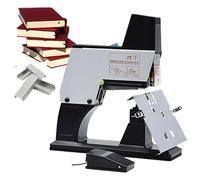 Grapadora eléctrica de sillín, máquina de encuadernación automática de 9 velocidades para encuadernación plana y vertical, 40 páginas, compatible con grapas 23/6, 23/8, 24/6, 24/8, ideal para la