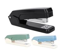 Grapadora giratoria: cierre de escritorio de 15,5 cm, carpeta manual de folletos, herramienta de brazo giratorio, máquina resistente, acabado profesional de papel de rotación de 360 grados, escuela