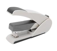 Grapadora Grapadora portátil de gran capacidad con mango ergonómico de 100 pines que ahorra mano de obra para oficina, escritorio, escuela, uso doméstico, ABS, hierro, silicona, (5652 blanca (gris))