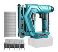 Grapadora inalámbrica compatible con batería de litio Makita de 18 V, grapadora de 100 W con 1000 clavos rectos y 1000 clavos en U para proyectos de tapicería y carpintería (batería no incluida