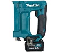 Makita ST113DSMJ - Grapadora de batería con batería 10,8 V/4,0 Ah, diseño corto, profundidad de impacto ajustable, con LED, ancho de grapa 10 mm