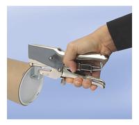 Grapadora manual de tenaza para grapado de bordes