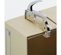 Grapadora manual de tenaza para un grapado cerrado