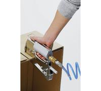 Grapadora manual de tenaza para un grapado cerrado