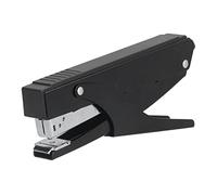 Grapadora manual ergonómica de 20 hojas, herramienta de encuadernación segura y confiable para oficina, hogar y aula. (negro)
