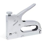 Grapadora manual Takkurat 44: la grapadora multifunción 4 en 1 procesa grapas de alambre plano, grapas de arco, clavos y alfileres para sujetar tiras decorativas, cables, telas y más.