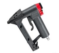 Grapadora neumática de tapicería con puerto de escape ajustable y agarre ergonómico, función de escape trasero para tareas de clavado de marcos de fotos y carpintería