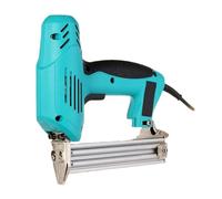 Grapadora neumática profesional para tapicería Pistola de Clavo recto eléctrica de 220V y 2000W, herramienta de carpintería de alta potencia de 10-30mm, pistolas de clavos grapas eléctricas