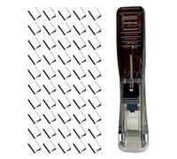 Grapadora pequeña | Dispensador de clips a presión para papel de oficina | Grapadora Reutilizable tipo Clip,Para Negocios Aula Documentos Biblioteca Dormitorio Universidad Oficina Escuela Viajes