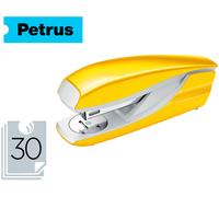 Grapadora Petrus 635 Wow Amarilla Metálica Capacidad 30 Hojas - PETRUS