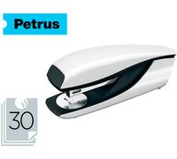 Grapadora Petrus 635 Wow Blanca Metálica Capacidad 30 Hojas - PETRUS