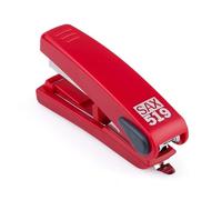 Grapadora plana SAX "Flat clinch", roja, para 20 hojas, para grapas del nº 10, grapado plano, profundidad máx. 44 mm, material robusto y elegante, diseño elegante y moderno