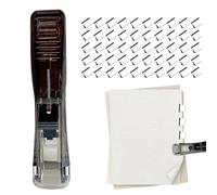 Grapadora portátil,Dispensador de pinzas de papel de oficina - Grapadora de bolsillo para encuadernación,Para documentos en casa escuela oficina clase biblioteca universidad