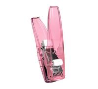 Grapadora transparente de mano, capacidad de 25 hojas, máquina de grapado de agarre ergonómico que ahorra mano de obra para llevar y ahorrar mano de obra