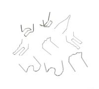 Grapas de acero inoxidable para grapadora en caliente, 100 unidades, 0 60 mm/0 80 mm, para reparación de parachoques de coche y plástico (I)