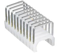 Grapas de alta resistencia, grapas aisladas de 19/32 x 11/32 pulgadas para Romex y otros cables, para Klein Tools Grapadora Nº 450-100 Klein Tools 450-003 plata y blanco