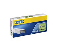 Grapas estándar Rapid 23/6 galvanizadas (1000 unidades)