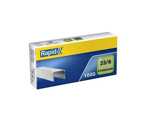 Grapas estándar Rapid 23/6 galvanizadas (1000 unidades)