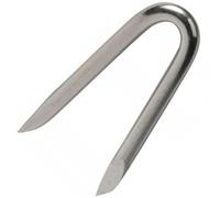 Grapas galvanizadas en forma de U para valla y malla, grapas duraderas para postes de madera, paquete de 20 unidades, tamaño: 30 mm x 3