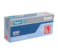 Grapas Galvanizadas Rapid 53 Serie 6mm (Paquete 5000) RPD536B5000