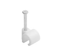Grapas Para Cable Ø 4 A 7 Mm Blanco Bolsa De 25