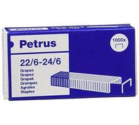 Grapas petrus nº 22/6 galvanizada caja de 1000 unidades