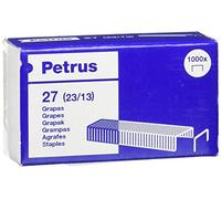 Grapas petrus n 27 (23/13) cobreada para grapadora 1600 caja de 1000 unidades