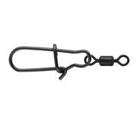 Spro Matt Black Easy Snap + Rolling Swivel - Snaps para pesca de spinning, anzuelo para pesca de spinning, remolino de lucio, tamaño y capacidad de carga, contenido del paquete: talla 00 + 12 / 5 kg /