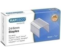 GRAPAS RAPESCO STANDARD 24/6 mm. GALVANIZADAS caja de 5000
