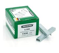 Grapas VX06CNK 6000 unidades Prebena VX06CNK Dimensiones: 6 mm x 11,3 mm