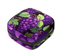 Grape-1503 - Kit de primera menstruación para niñas, bolsa menstrual de tampón, soporte para almohadilla de lactancia con cremallera, organizador de servilletas sanitarias