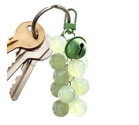 Grape Bead Keychain Charm, Color Changing Fruit Pendant, Cute Bag Accessory Clip, Decorative Purse Charm for Handbag Car Keys Women Teens Kids Gift Use Fashion Style, Fruit Keychain, Purse Accessory