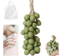 Grape Cluster Soap on a Rope - Ramo de jabón con forma de uva hecho a mano, jabón de uva hidratante natural perfumado en cuerda, regalo para hombres y mujeres (40, verde)