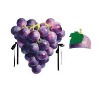 Grape Costume Clothing | Gag Joke Food Outfit With Hat,Adults Fruit Grape Halloween Costume | For Women Men Elderly Birthday Stage Performance Cosplay Event Gathering Party