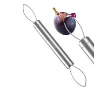Grape Peeler, Fruit Skin Remover, 7.28x0.79 inches Stainless Steel Portable Kitchen Tool, Handy Berry Cherry Peeler for Salad Cocktail Travel Camping Home, Quick Deseeding, Prep